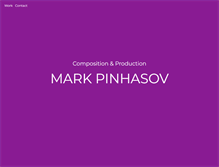 Tablet Screenshot of markpinhasov.com